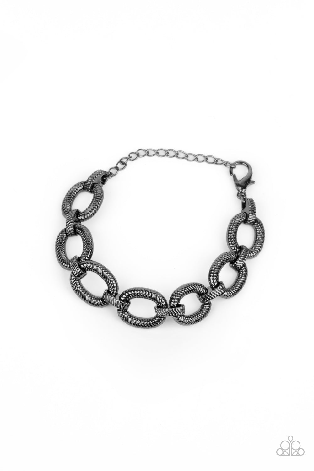 Paparazzi Industrial Amazon Black Clasp Bracelet