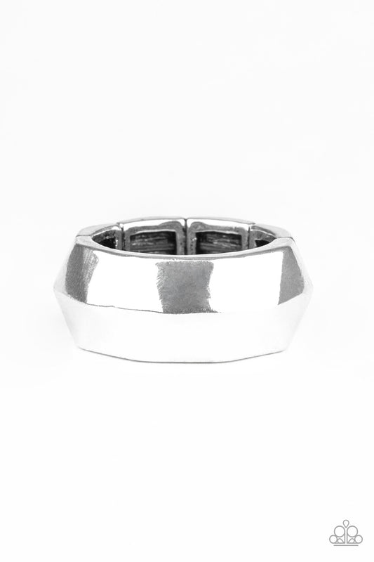 Paparazzi Industrial Mechanic Silver Men's Ring
