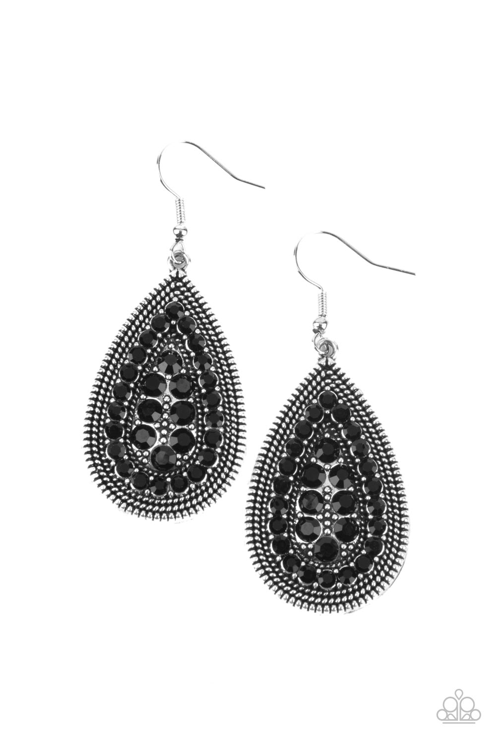 Paparazzi Interstellar Idol Black Fishhook Earrings