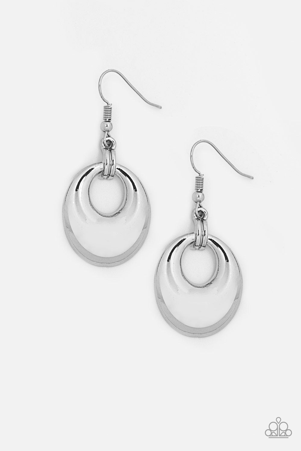 Paparazzi In The Bright Place At The Bright Time Silver Fishhook Earrings