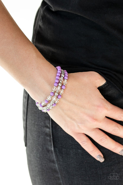 Paparazzi Irresistibly Irresistible Purple Stretch Bracelet