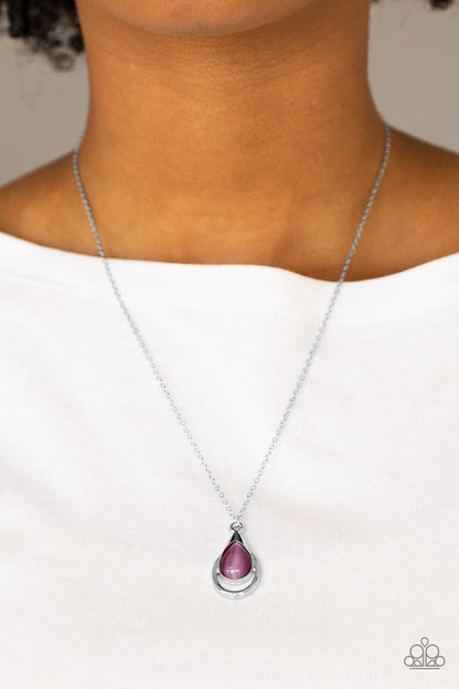 Paparazzi Just Drop It Purple Short Necklace