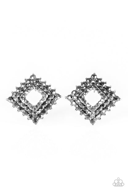 Paparazzi Kensington Keepsake Silver Post Earrings