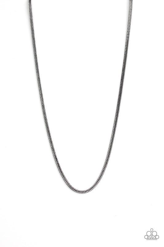 Paparazzi Killer Crossover Black Men's Long Necklace