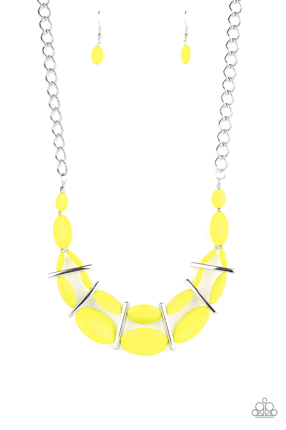 Paparazzi Law of the Jungle Yellow Short Necklace - Convention 2020