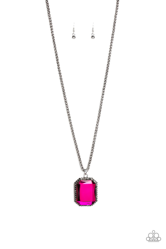 Paparazzi Let Your HEIR Down Pink Long Necklace