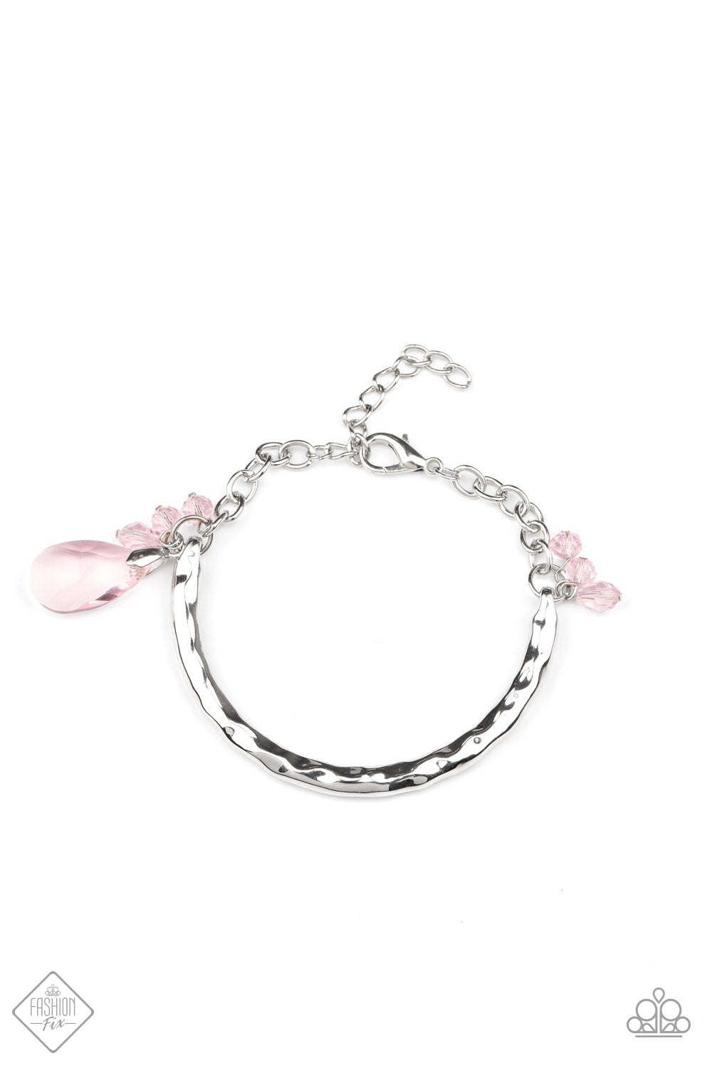 Paparazzi Let Yourself GLOW Pink Clasp Bracelet - Fashion Fix Glimpses of Malibu October 2020