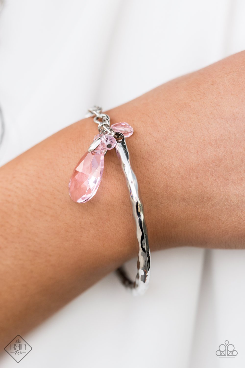 Paparazzi Let Yourself GLOW Pink Clasp Bracelet - Fashion Fix Glimpses of Malibu October 2020