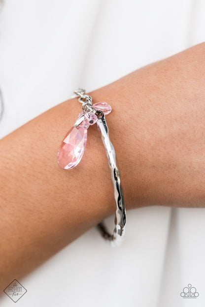 Paparazzi Let Yourself GLOW Pink Clasp Bracelet - Fashion Fix Glimpses of Malibu October 2020