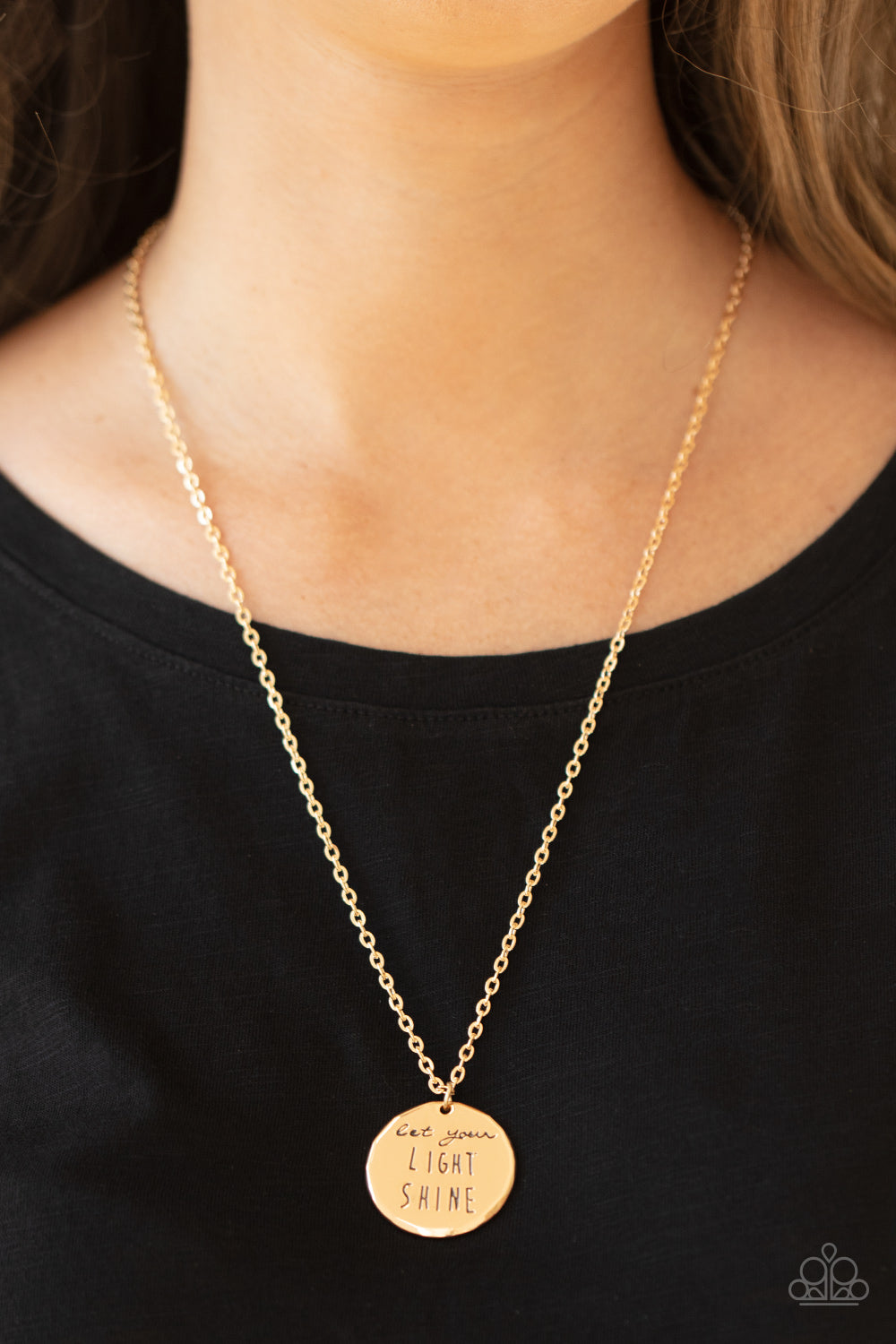 Paparazzi Light It Up Gold Short Necklace