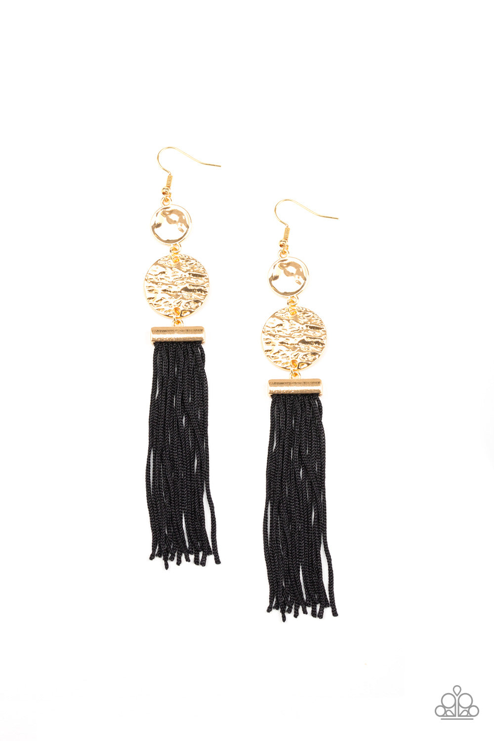 Paparazzi Lotus Gardens Gold Fishhook Earrings - Life Of The Party Exclusive October 2019