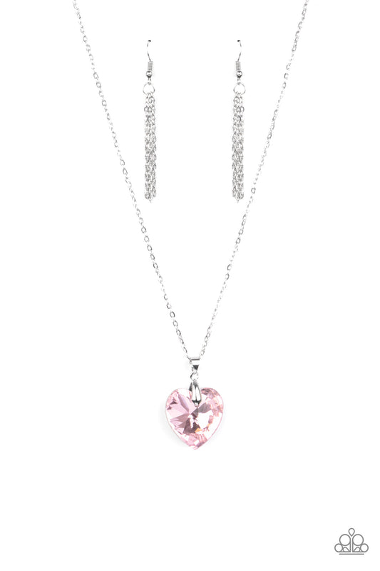 Paparazzi Love Hurts Pink Short Necklace