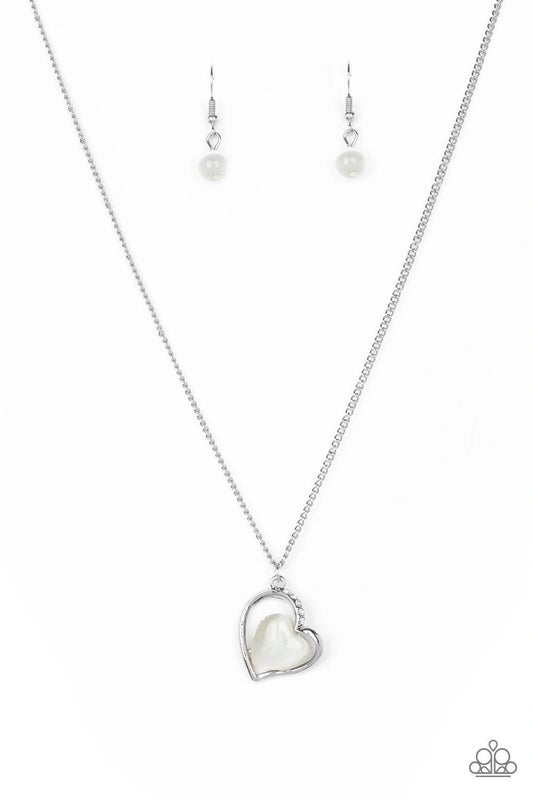 Paparazzi Love Of My Life White Short Necklace