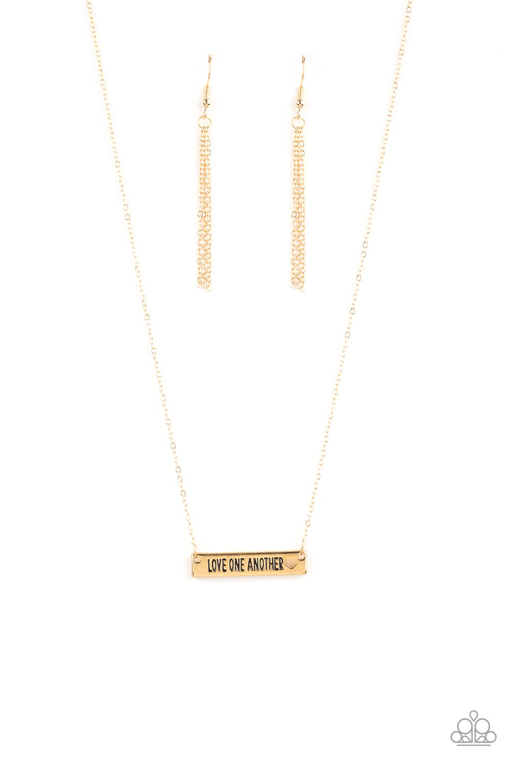 Paparazzi Love One Another Gold Short Necklace
