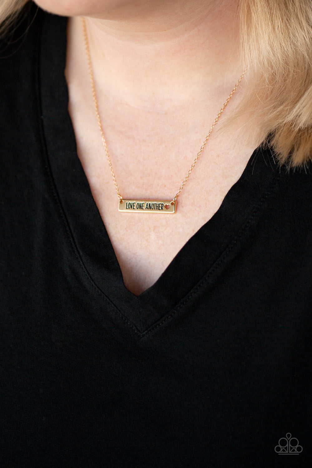 Paparazzi Love One Another Gold Short Necklace
