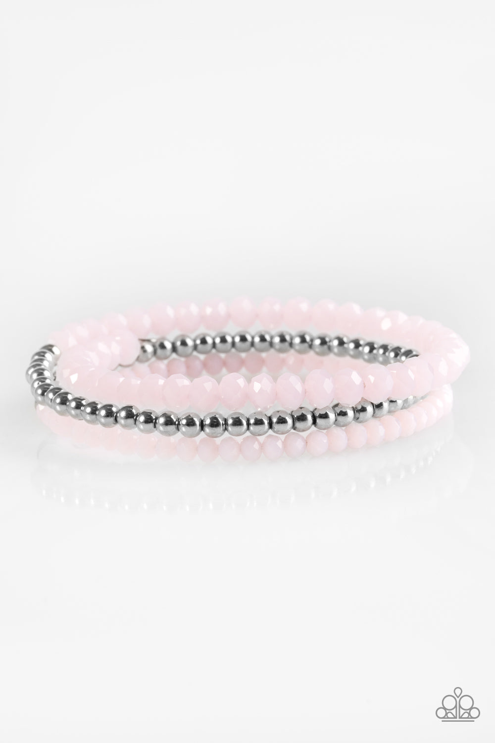 Paparazzi Luminous Luster Pink Coil Wrap Bracelet