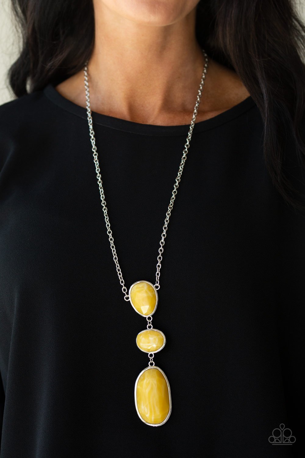 Paparazzi Making An Impact Yellow Long Necklace