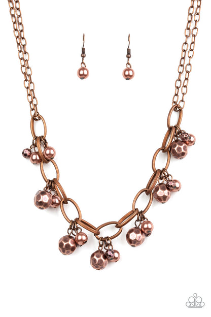 Paparazzi Malibu Movement Copper Short Necklace