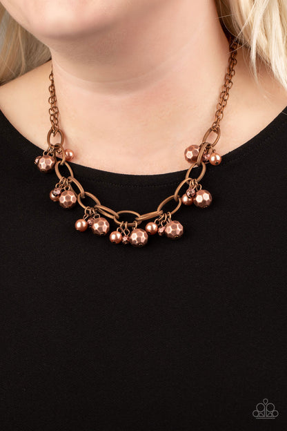 Paparazzi Malibu Movement Copper Short Necklace