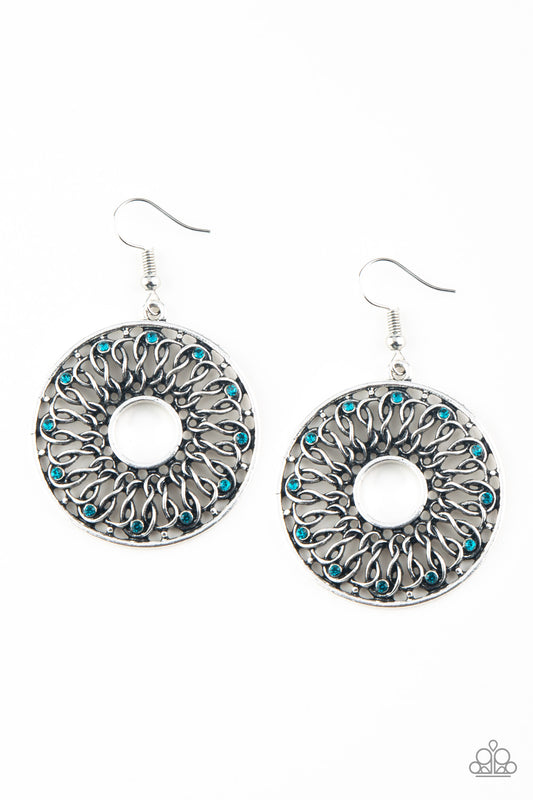 Paparazzi Malibu Musical Blue Fishhook Earrings