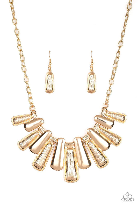 Paparazzi MANE Up Gold Short Necklace