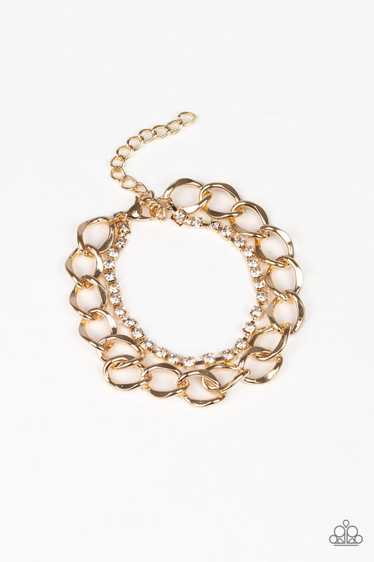 Paparazzi Material Girl Gold Clasp Bracelet