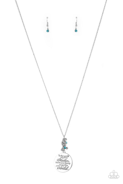 Paparazzi Maternal Blessings Blue Long Necklace