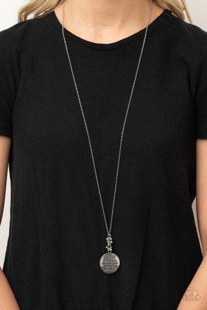 Paparazzi Maternal Blessings Blue Long Necklace