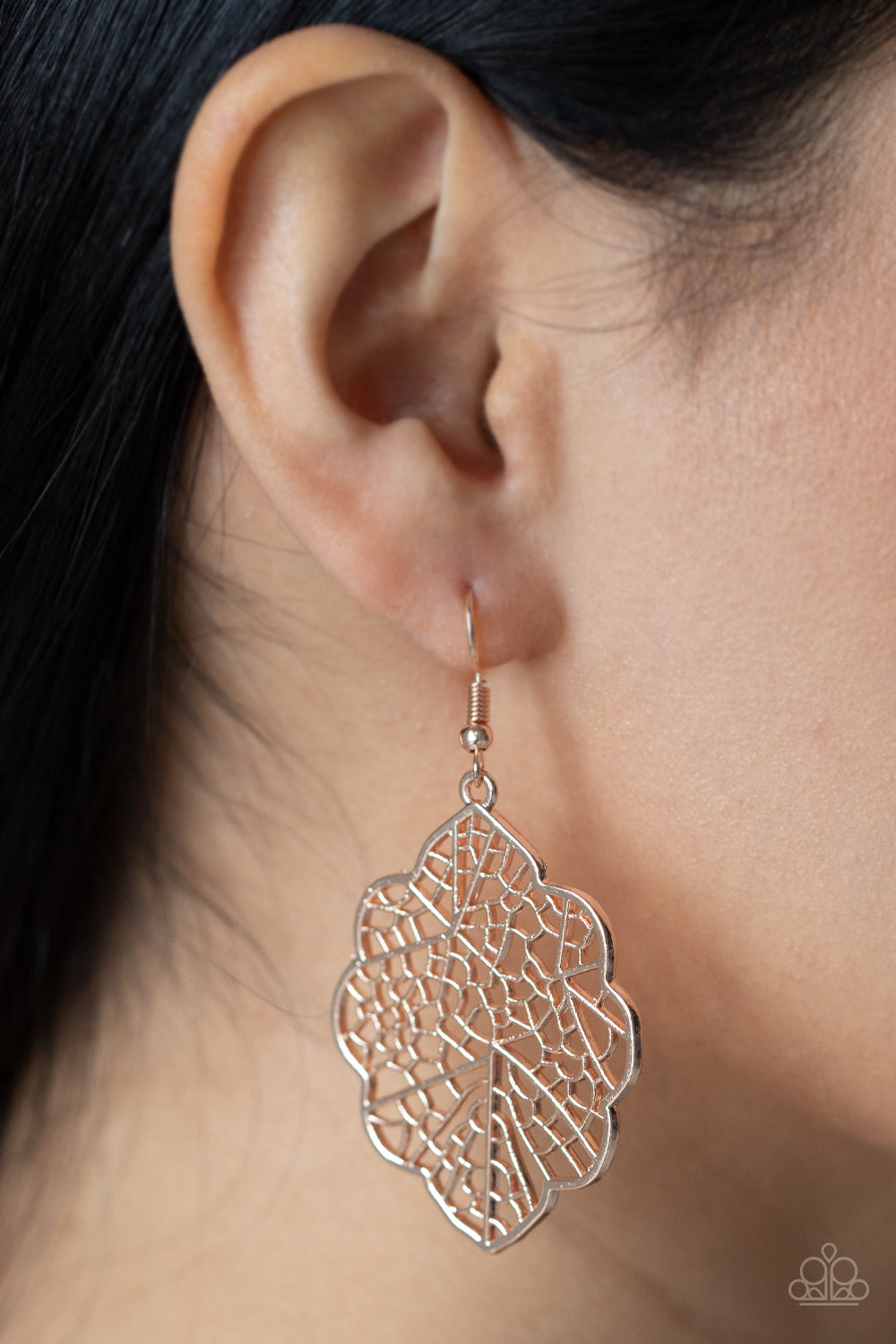 Paparazzi Meadow Mosaic Rose Gold Fishhook Earrings