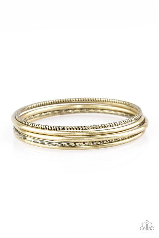 Paparazzi Mesa Mix Brass Bangle Bracelet