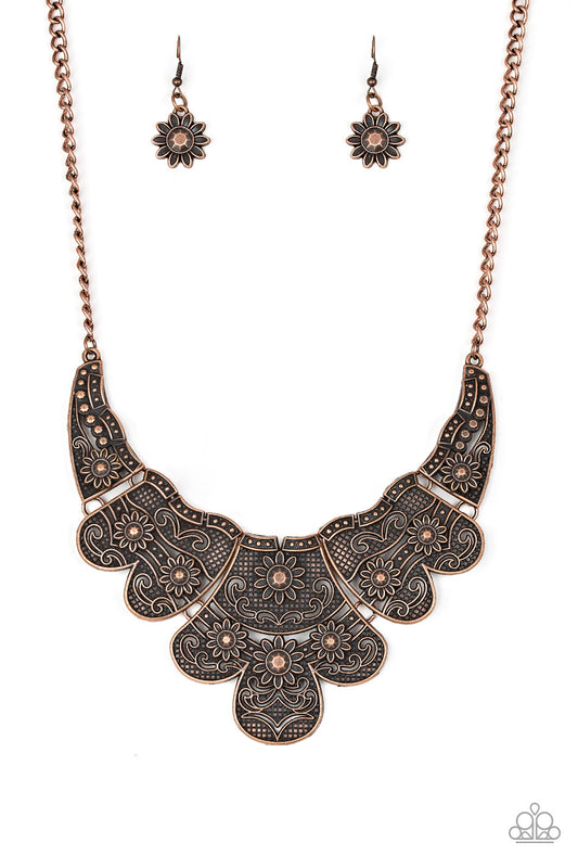 Paparazzi Mess With The Bull Copper Short Necklace