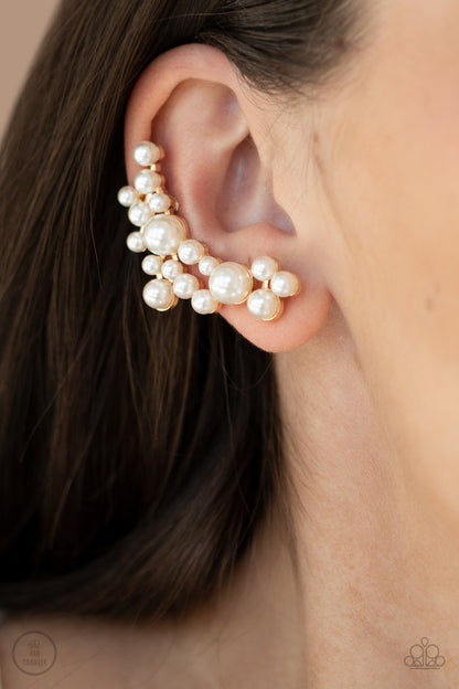 Paparazzi Metro Makeover Gold Ear Crawler Earrings