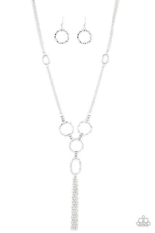 Paparazzi Metro Mechanics Silver Long Necklace