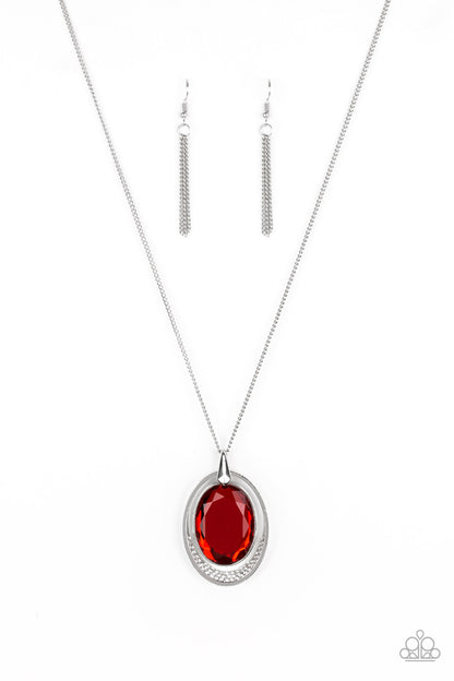 Paparazzi Metro Must-Have Red Long Necklace - P2RE-RDXX-141XX