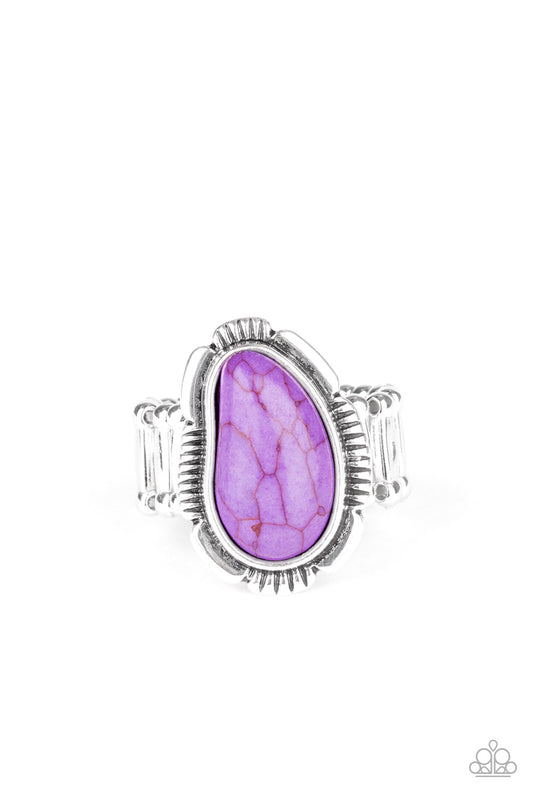 Paparazzi Mineral Mood Purple Stone Ring