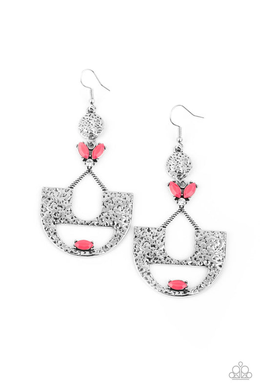 Paparazzi Modern Day Mecca Pink Fishhook Earrings