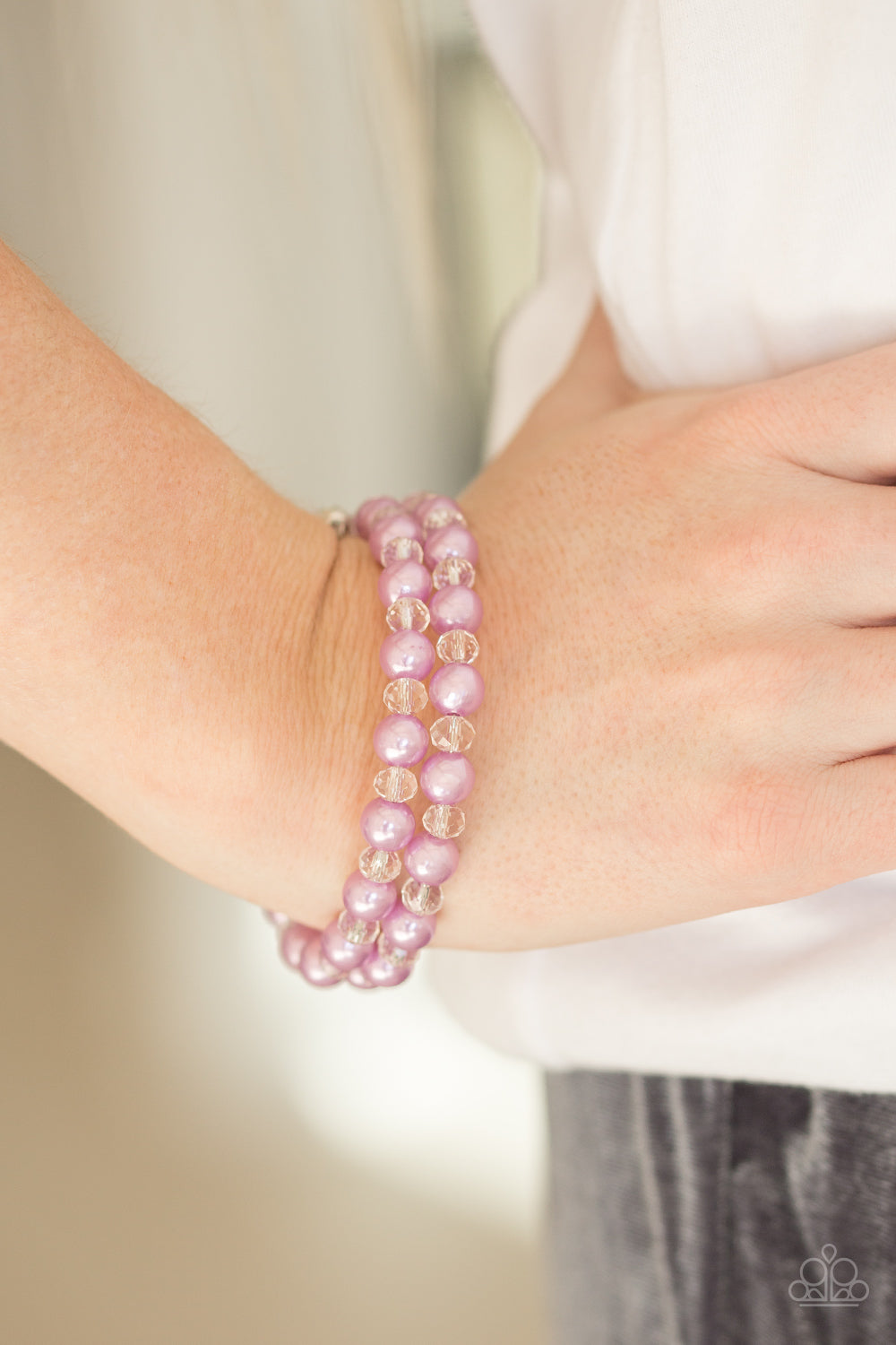 Paparazzi Modestly Modest Purple Coil Wrap Bracelet