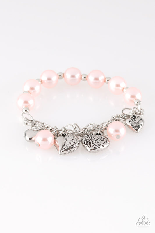 Paparazzi More Amour Pink Stretch Bracelet