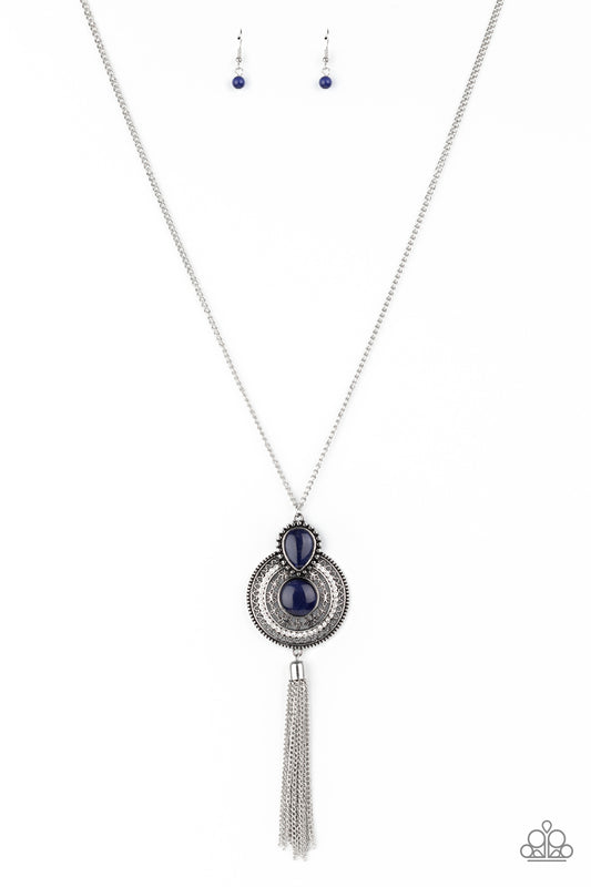 Paparazzi Mountain Mystic Blue Long Necklace