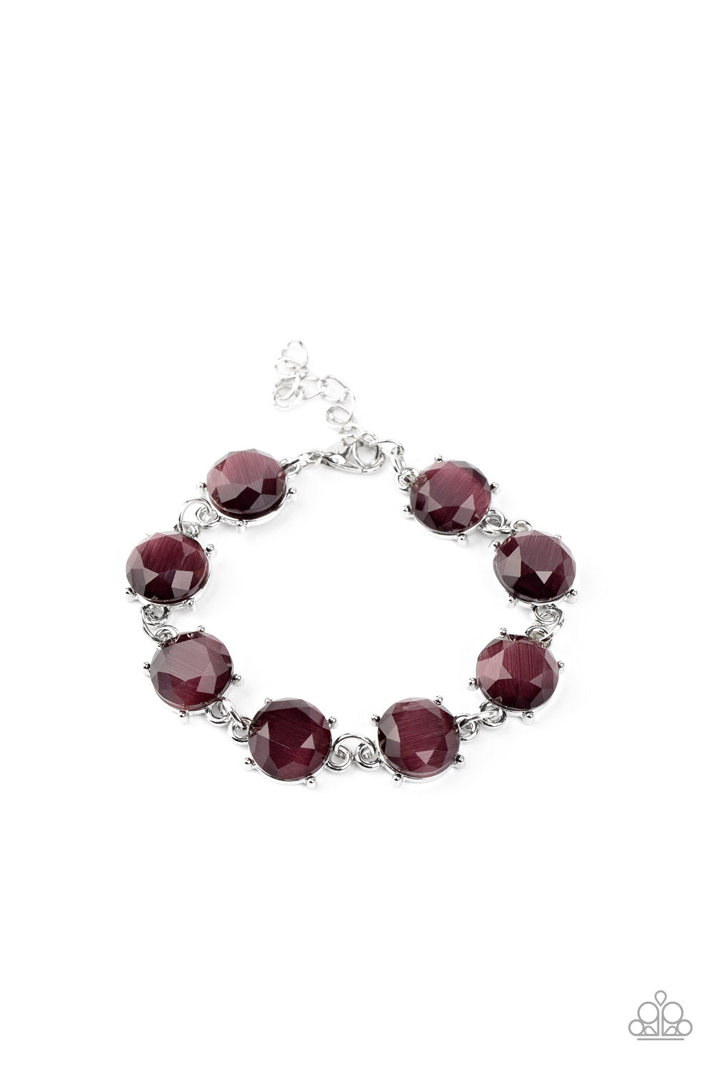 Paparazzi Ms. GLOW-It-All Purple Clasp Bracelet