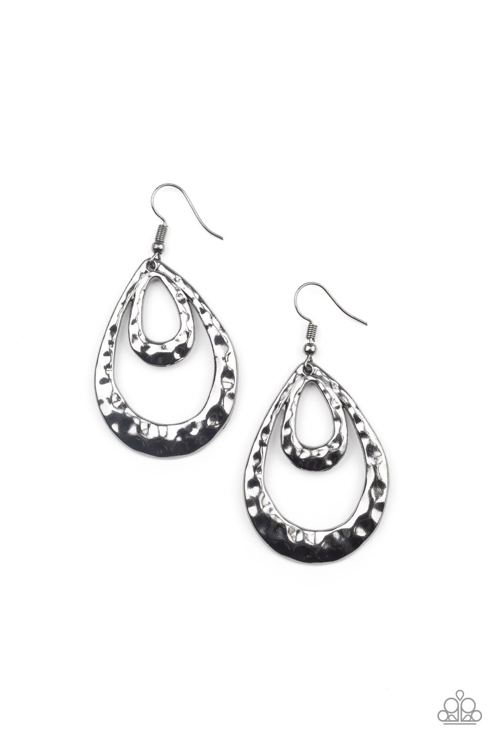 Paparazzi Museum Muse Black Fishhook Earrings