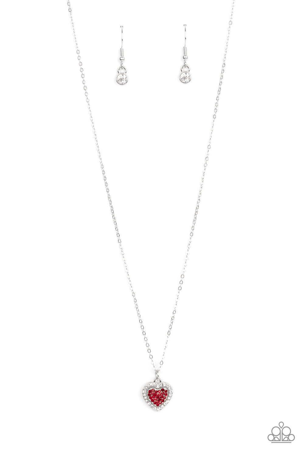 Paparazzi My Heart Goes Out To You Red Short Necklace