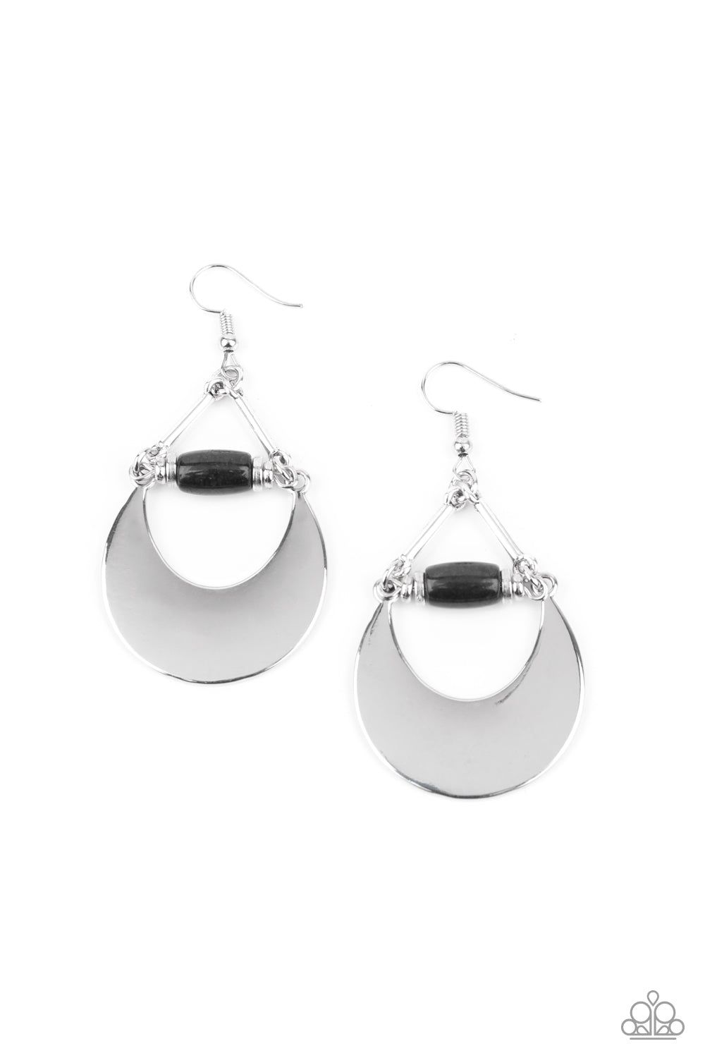 Paparazzi Mystical Moonbeams Black Fishhook Earrings