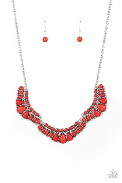 Paparazzi Naturally Native Red Short Necklace