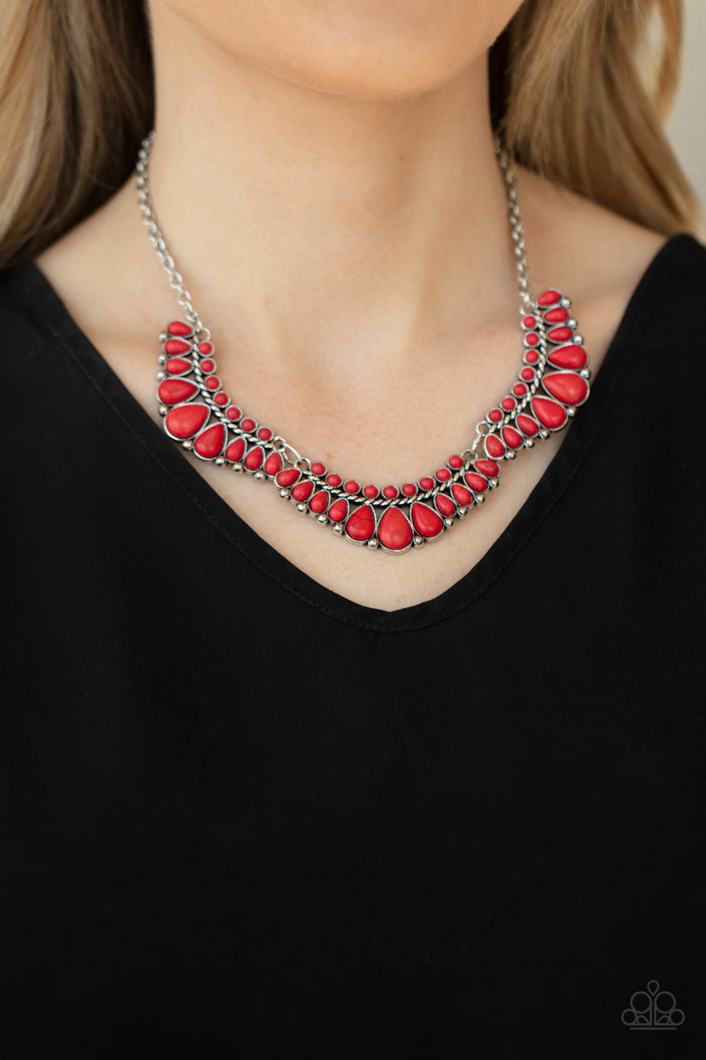 Paparazzi Naturally Native Red Short Necklace