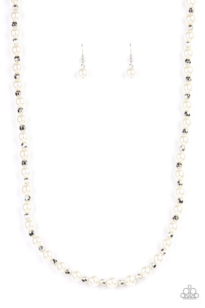 Paparazzi Nautical Novelty White Long Necklace