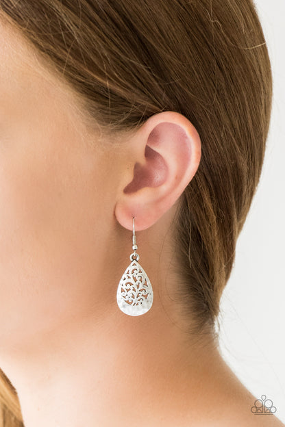 Paparazzi New Nouveau Silver Fishhook Earrings