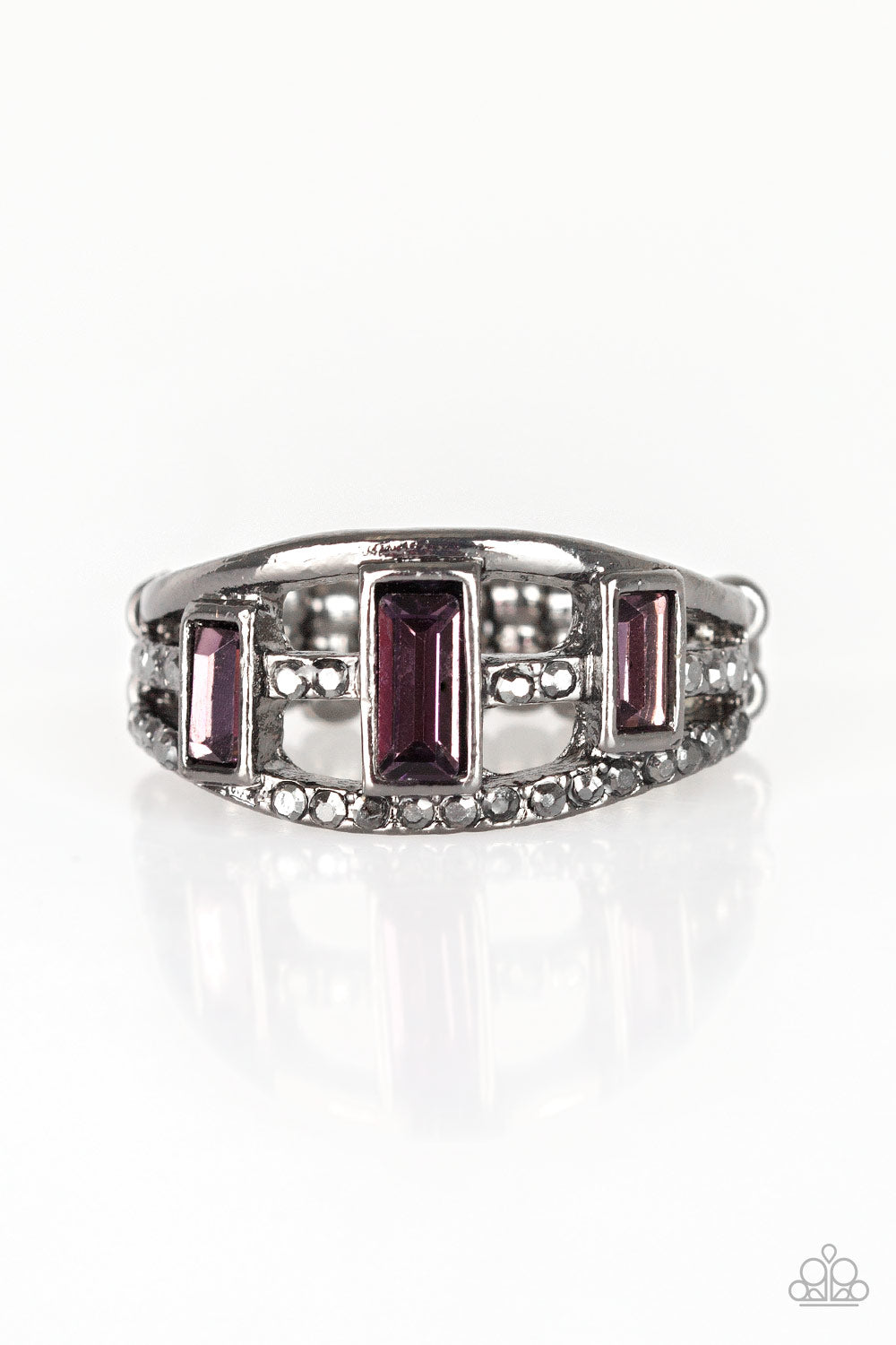 Paparazzi Noble Nova Purple Ring - P4ED-PRXX-027XX