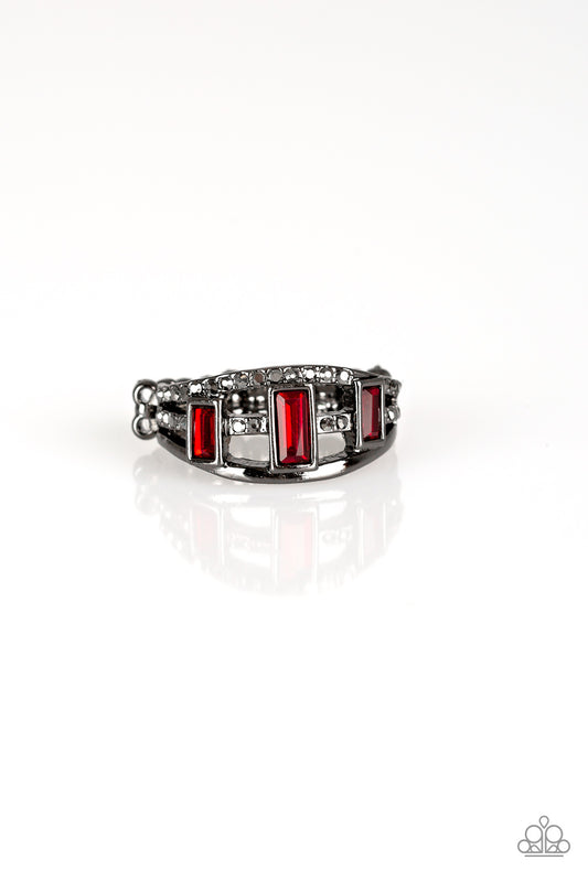 Paparazzi Noble Nova Red Ring