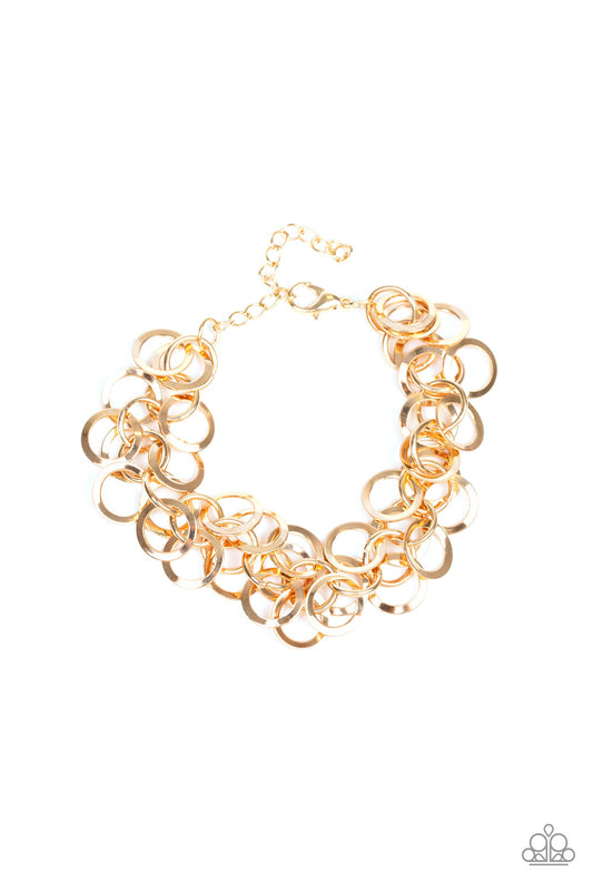 Paparazzi Noise Control Gold Clasp Bracelet